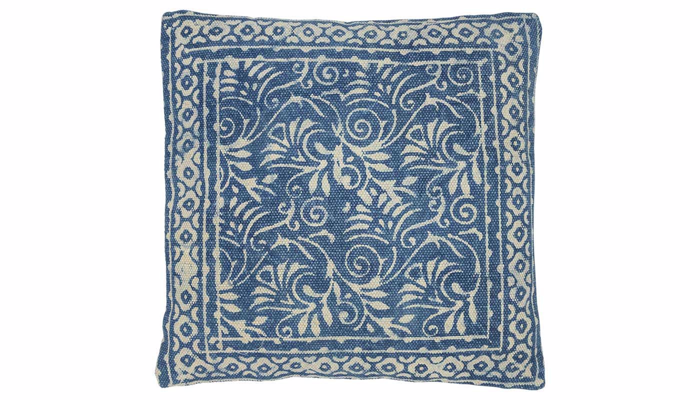 Rosello Navy Print Pillow