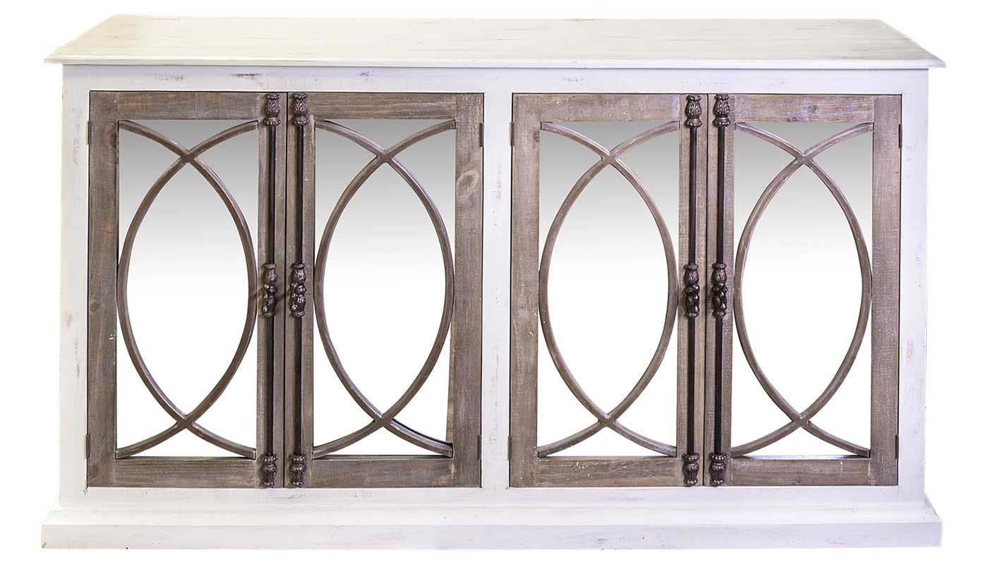 Fish Door Console with Mirrors