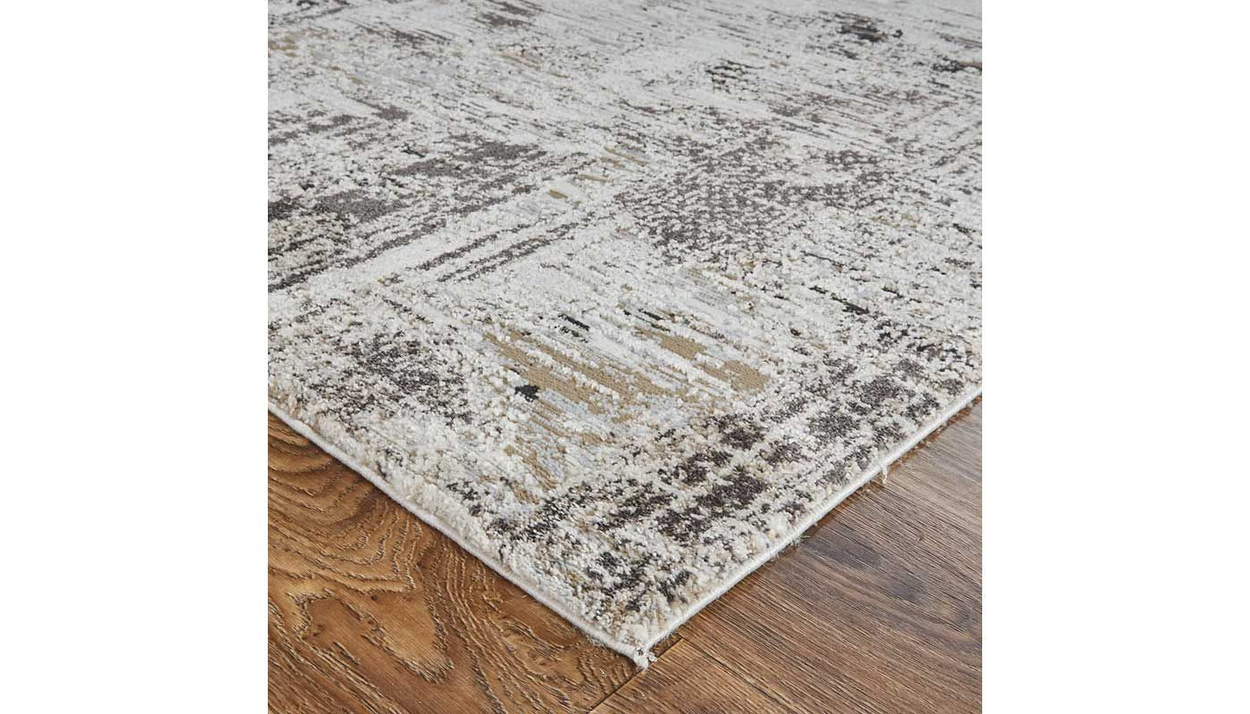 Vancouver Ivory Charcoal 8 x 10 Rug