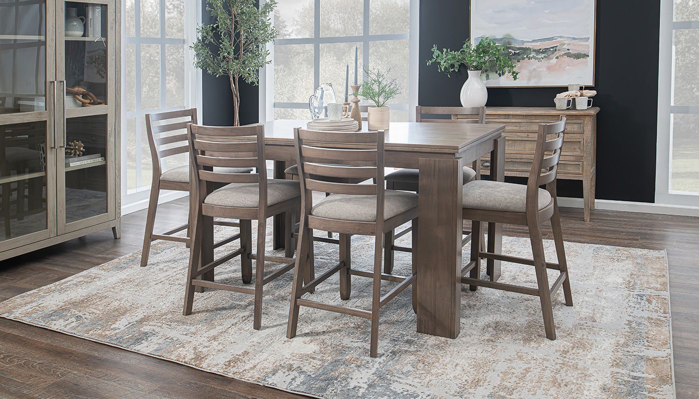 Harvest Counter Height Table & Chairs – Home Zone Furniture