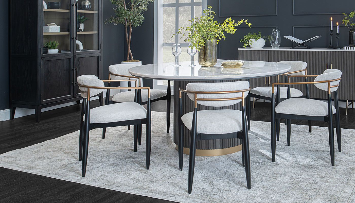 Finnely Dining Height Table & Jagger Chairs – Home Zone Furniture