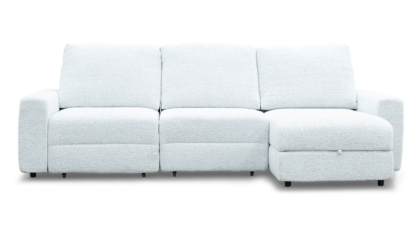 Alchemy II Sliding Sofa with Storage Chaise