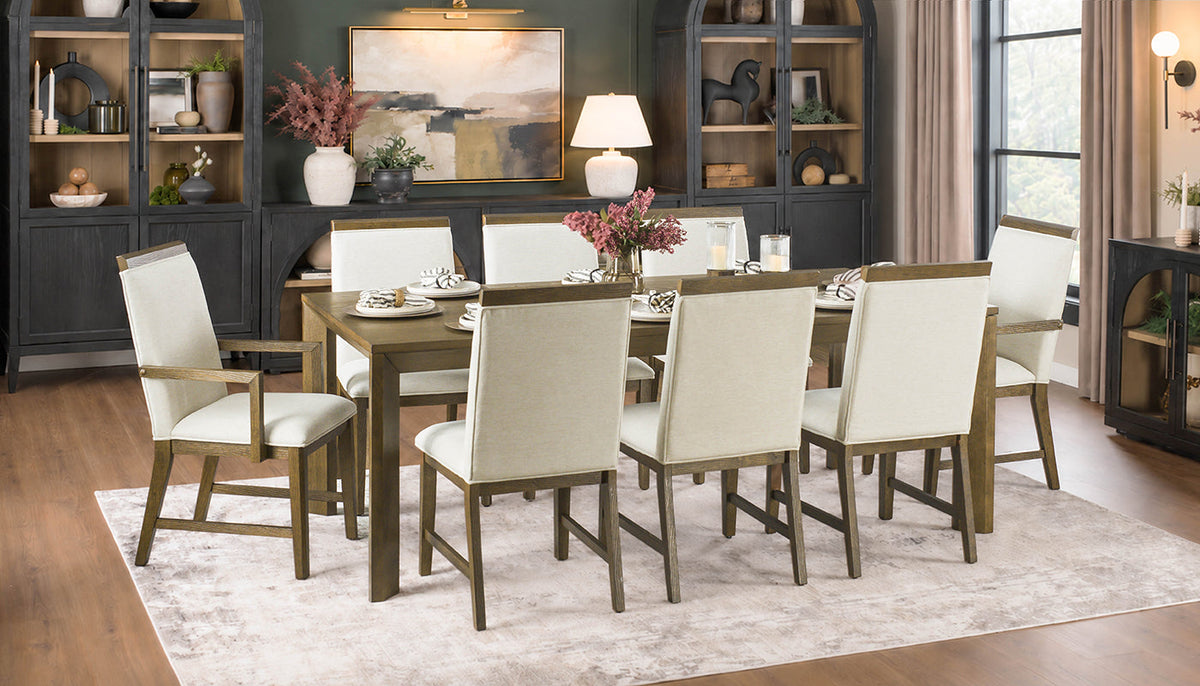 Arles Brown Dining Height Table & Chairs
