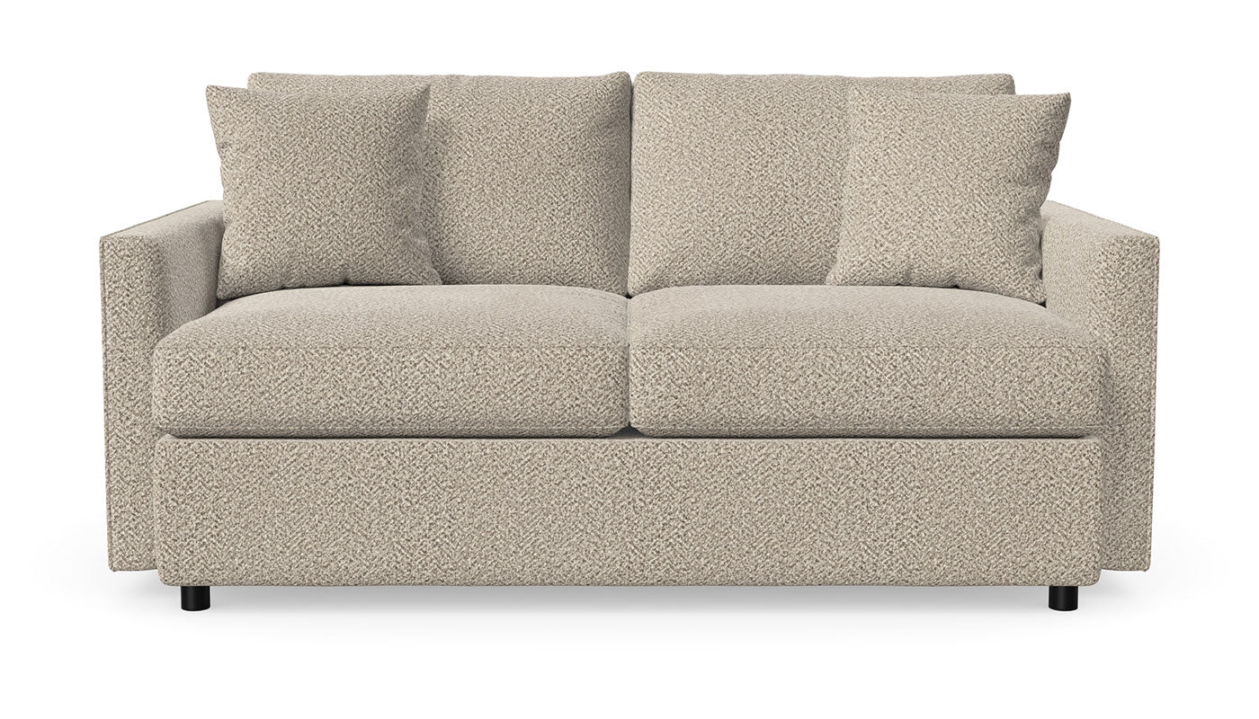 Bishop "Saddleback Camel" Fabric Loveseat