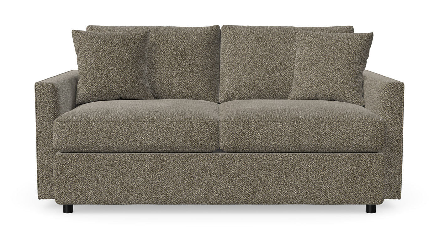 Bishop "Saddleback Leather" Fabric Loveseat