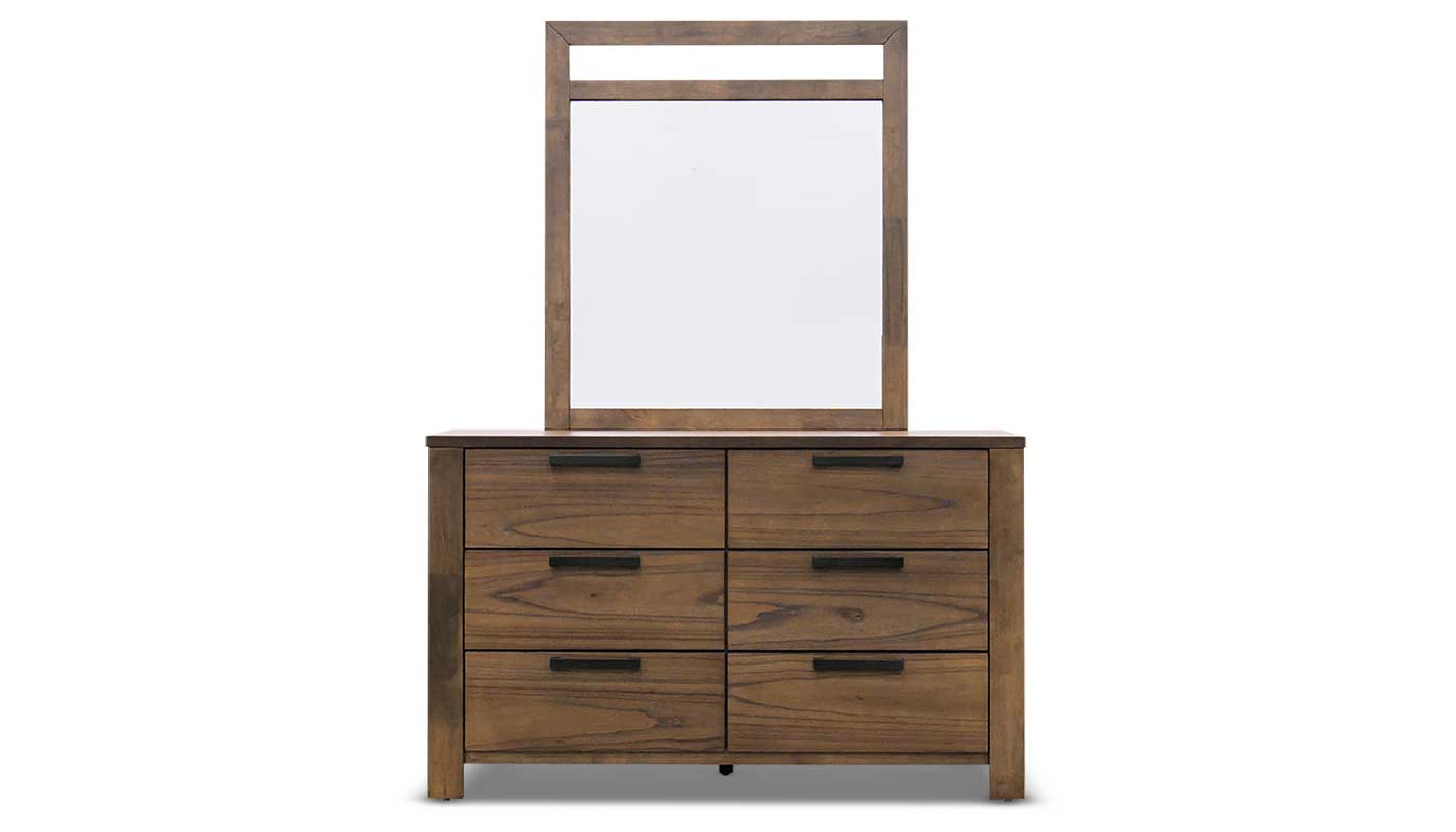 women's brown and white polka dot dress Bradley Dresser & Mirror – Home Zone Furniture