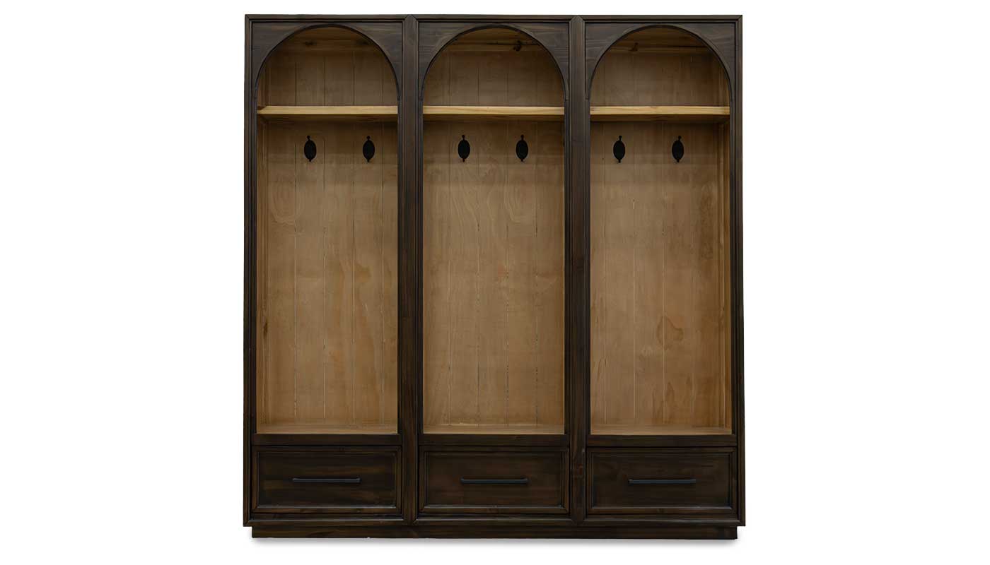 Brooks Mahogany Triple Hall Tree