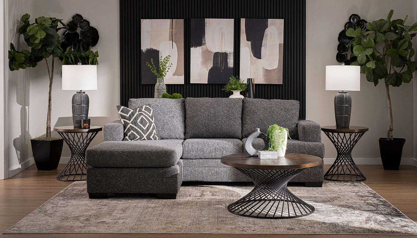 Burleson Sofa with Chaise – Home Zone Furniture