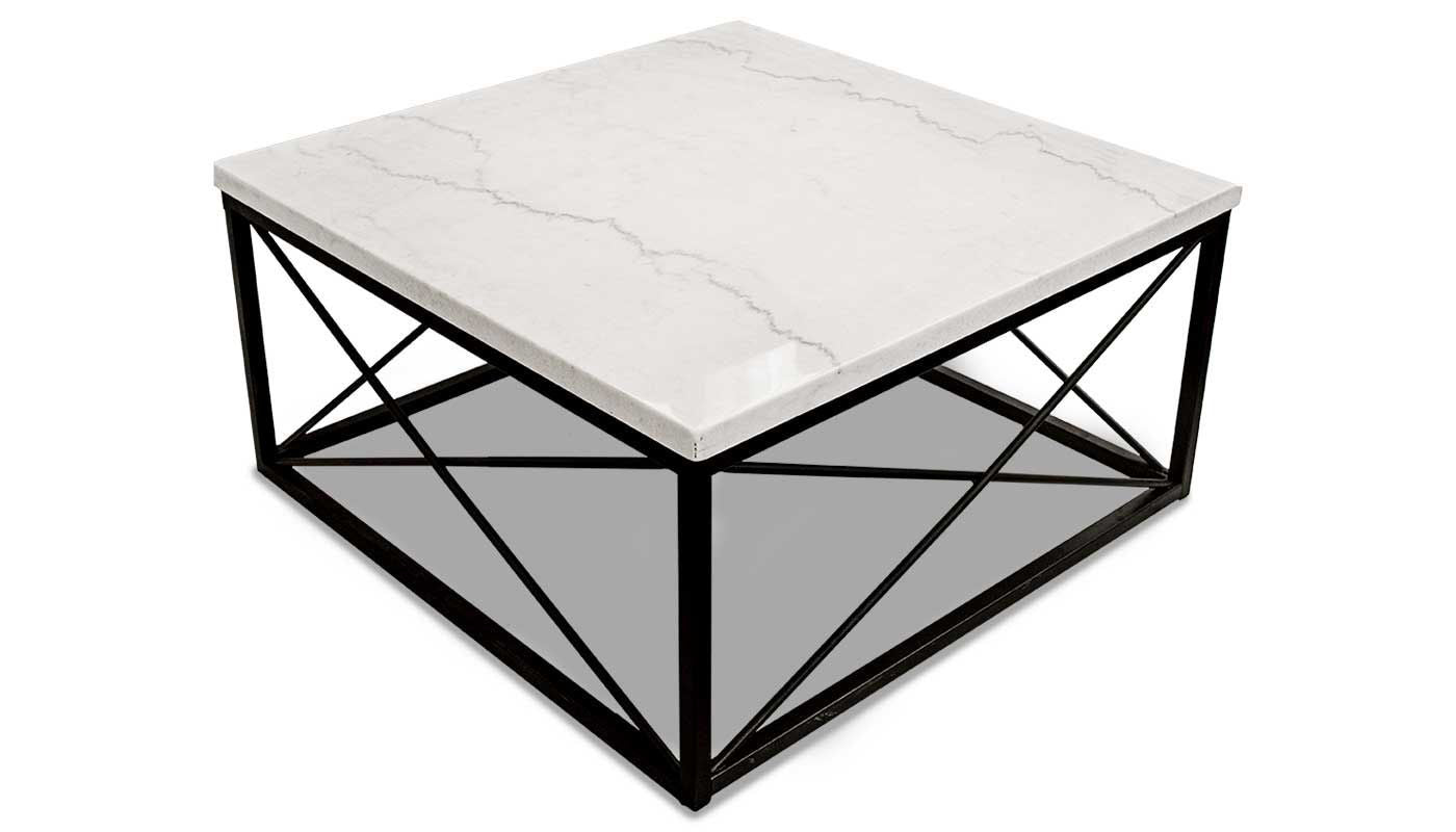 Skyler White Marble Coffee Table