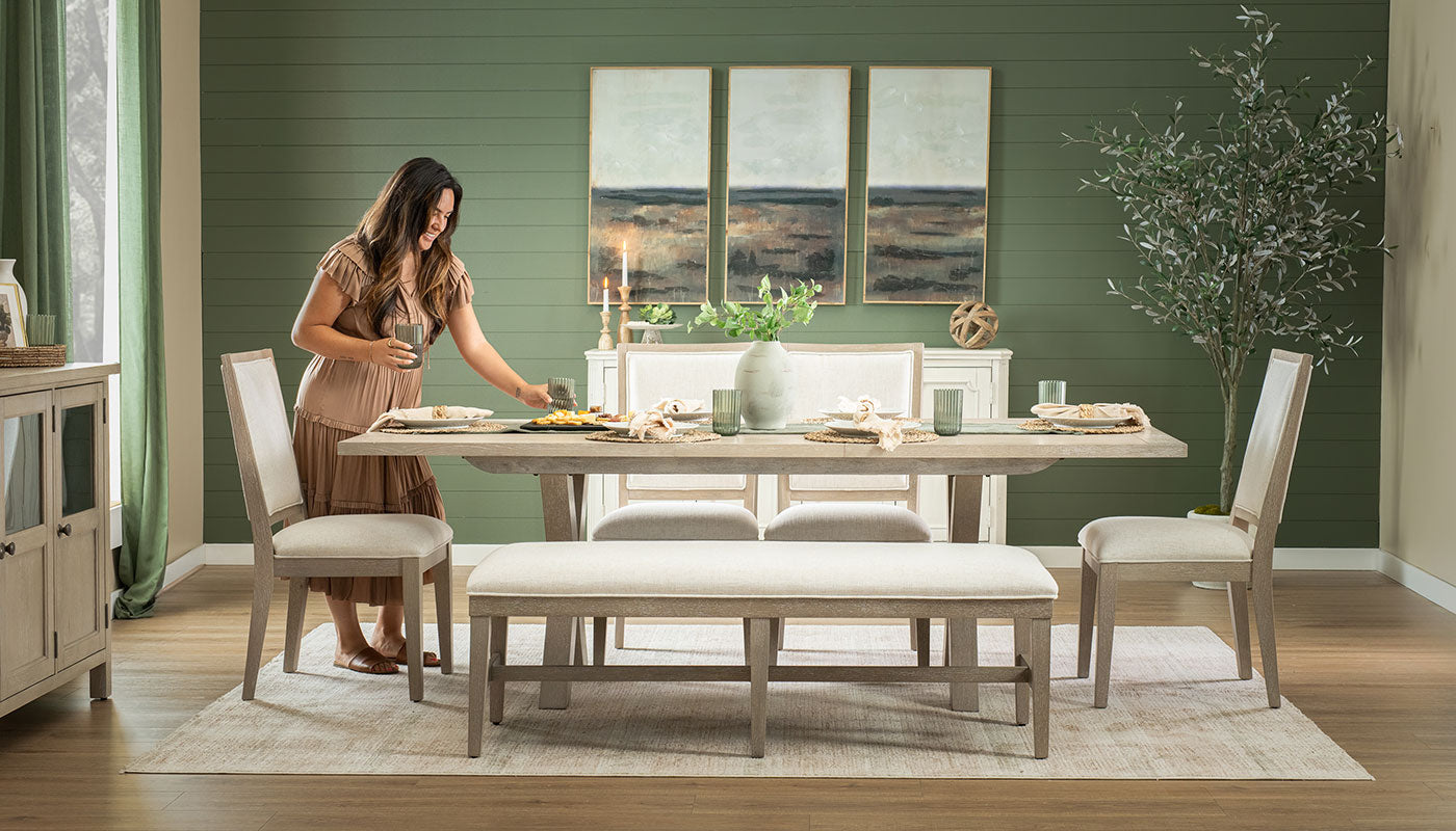 Christina Rectangle Dining Height Table & Chairs