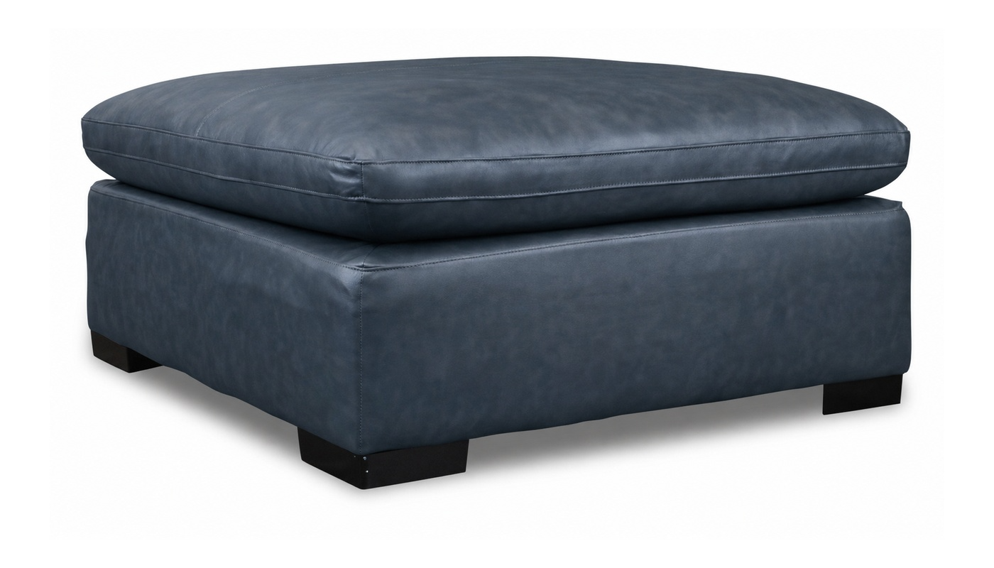 City Limits II Leather Ottoman