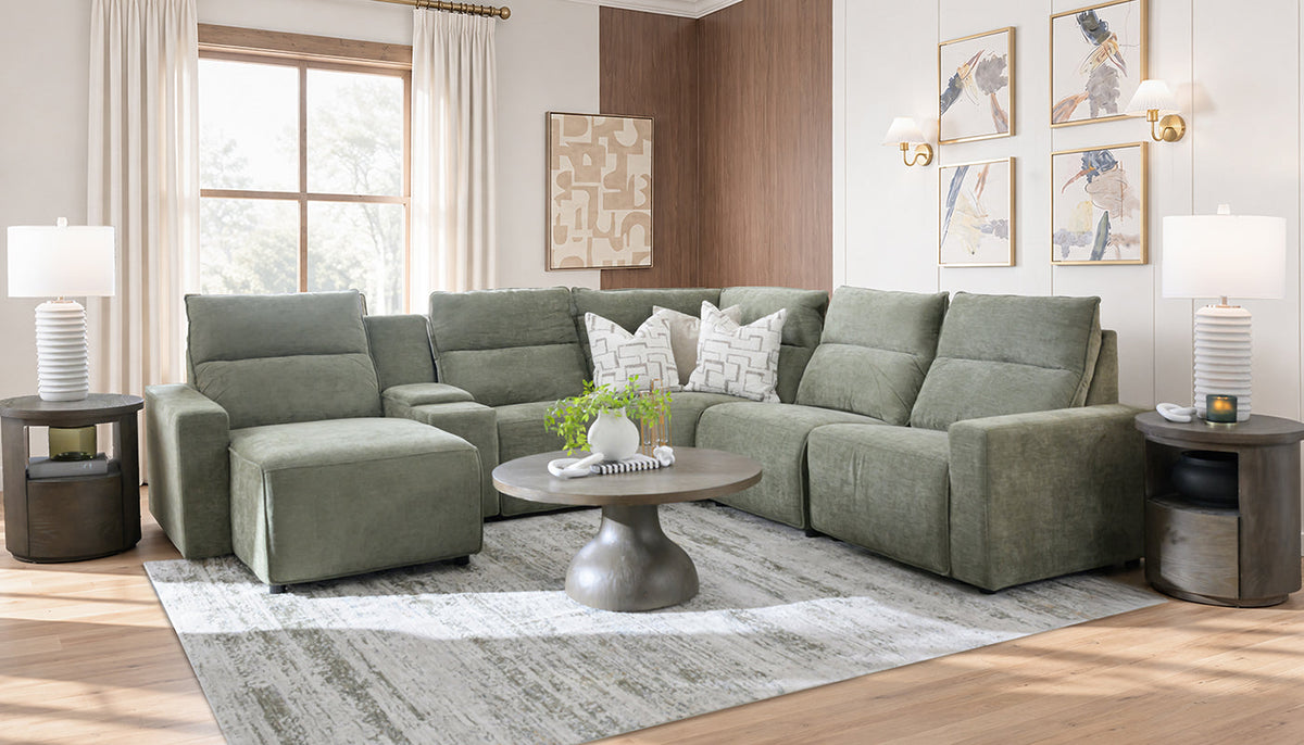 Cyclone Reclining Sectional with Chaise