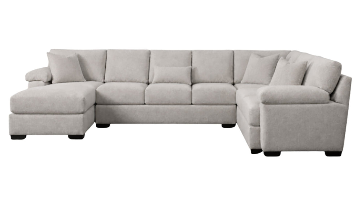 Davenport "Tobacco" Sectional with Left Arm Facing Chaise