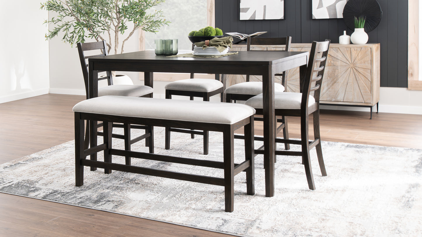 Hawker Counter Height Table & Chairs