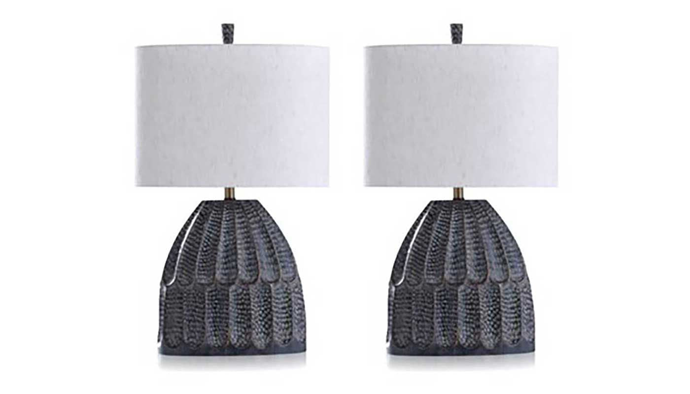 Malta Black Table Lamp Set of 2