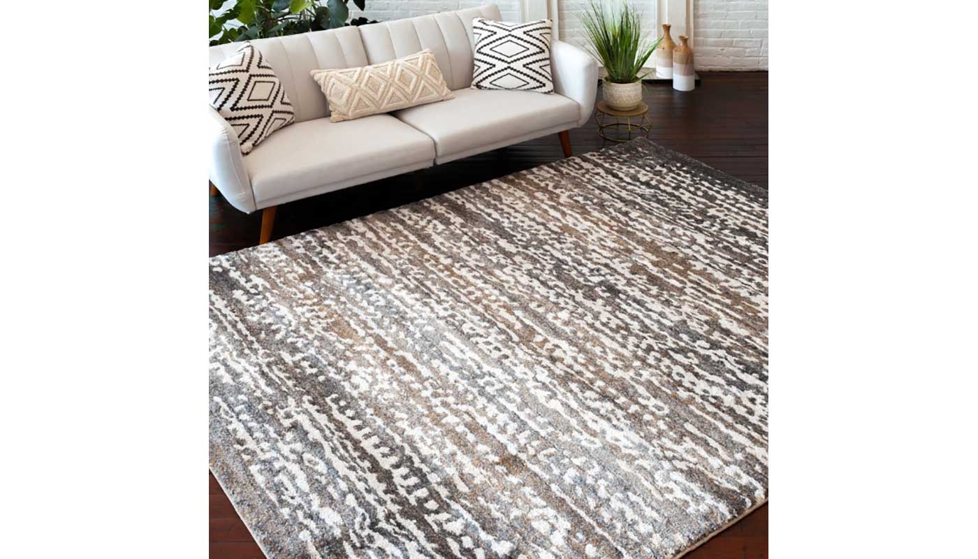 Linia Nickel/White Sand 8 x 10 Rug