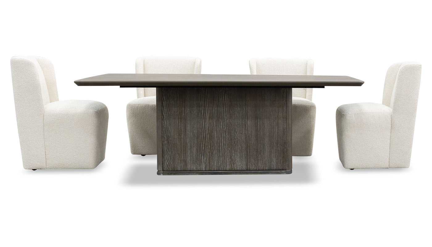 Mena Rectangular Dining Height Table & Mila Chairs
