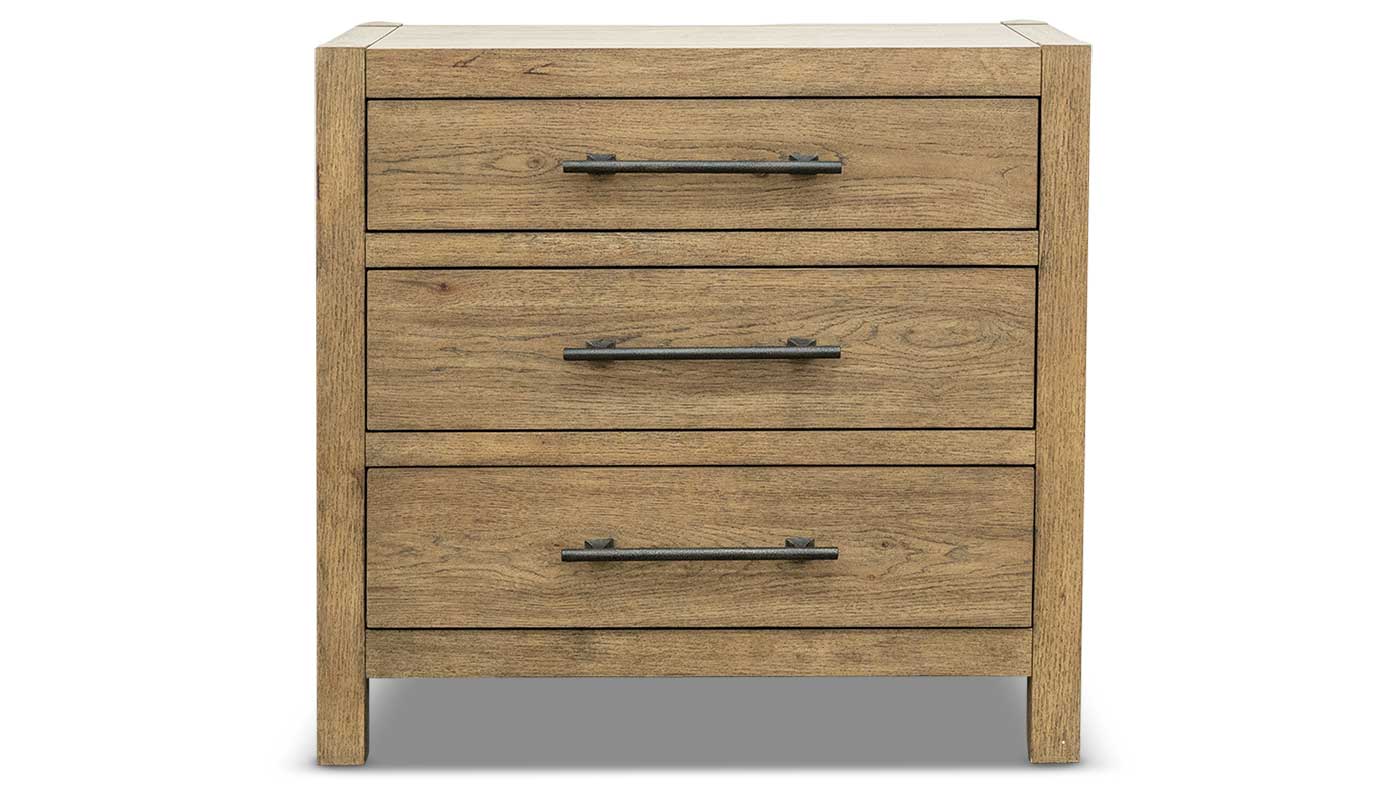 Napa Valley Nightstand with 3 Drawers – Home Zone Furniture