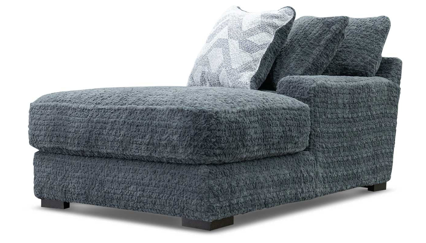 Pleasant Valley Fluffy Iron Right Arm Facing Chaise