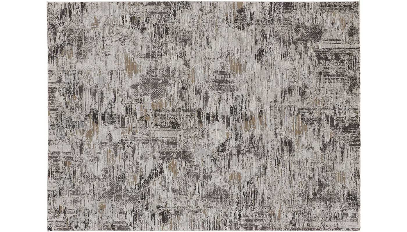 Vancouver Ivory Charcoal 8 x 10 Rug