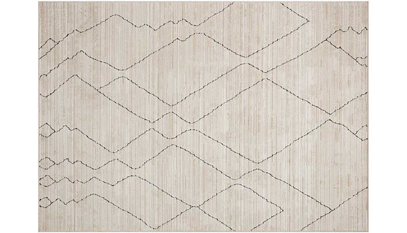 Darby Sand Charcoal 8 x 10 Rug