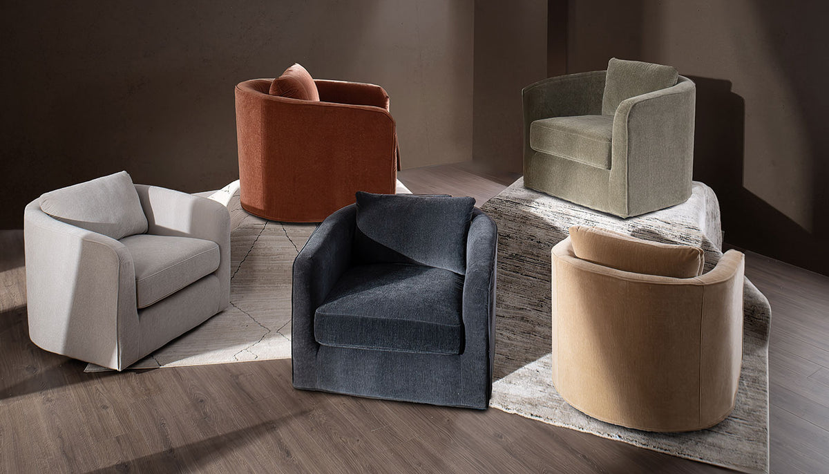 Remmy XL Club Swivel Armchair