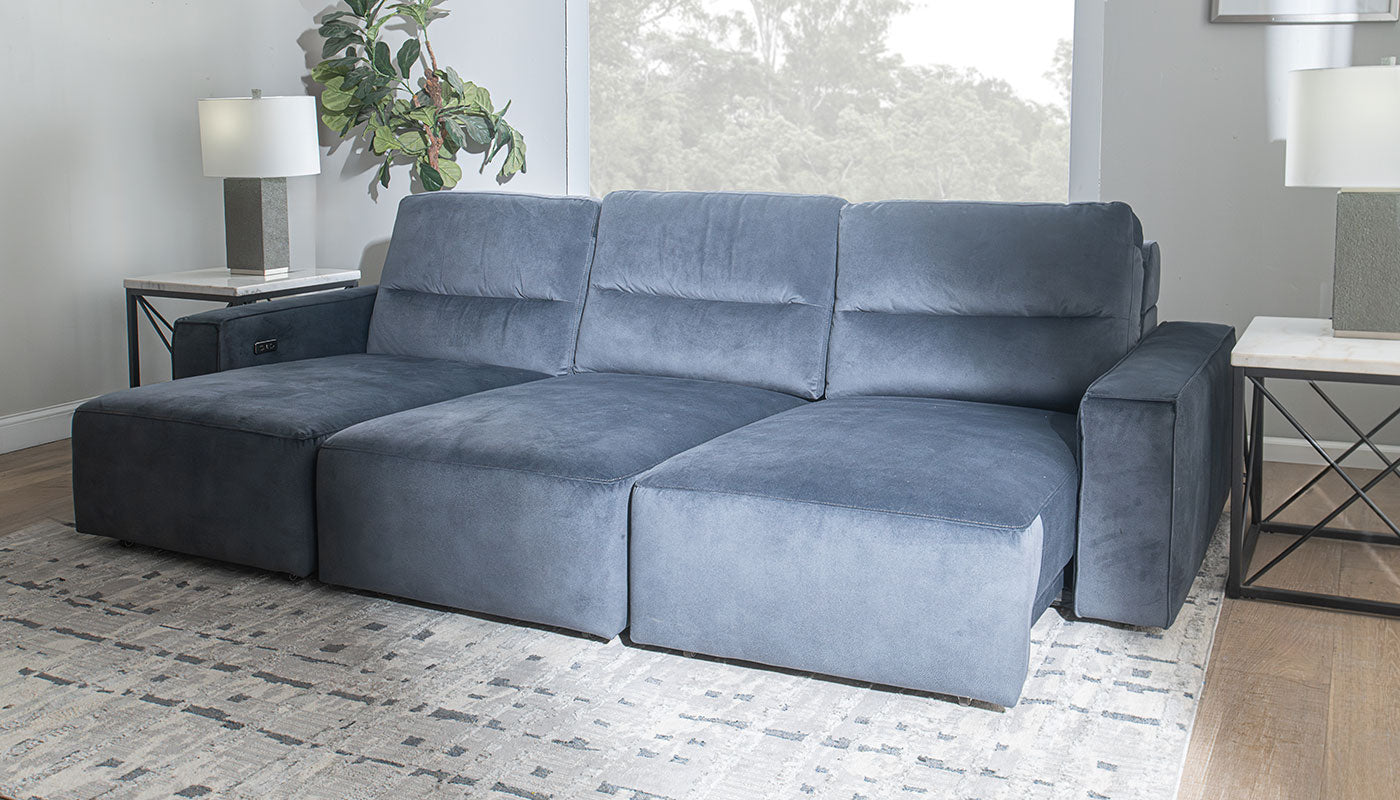 Slider Sofa with Two Slider Recliners Home Zone Furniture