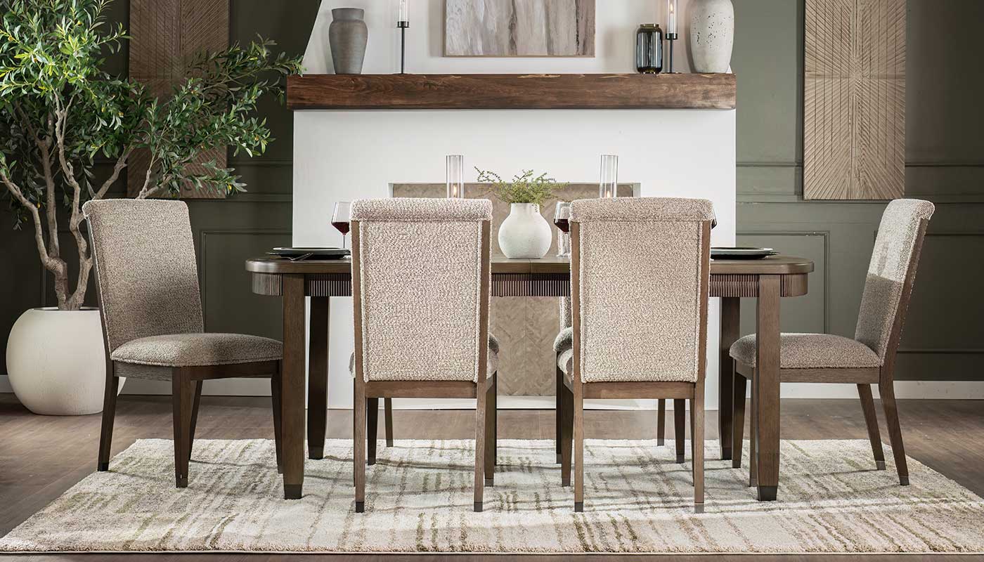 Trey Dining Height Table & Chairs with Performance Fabric
