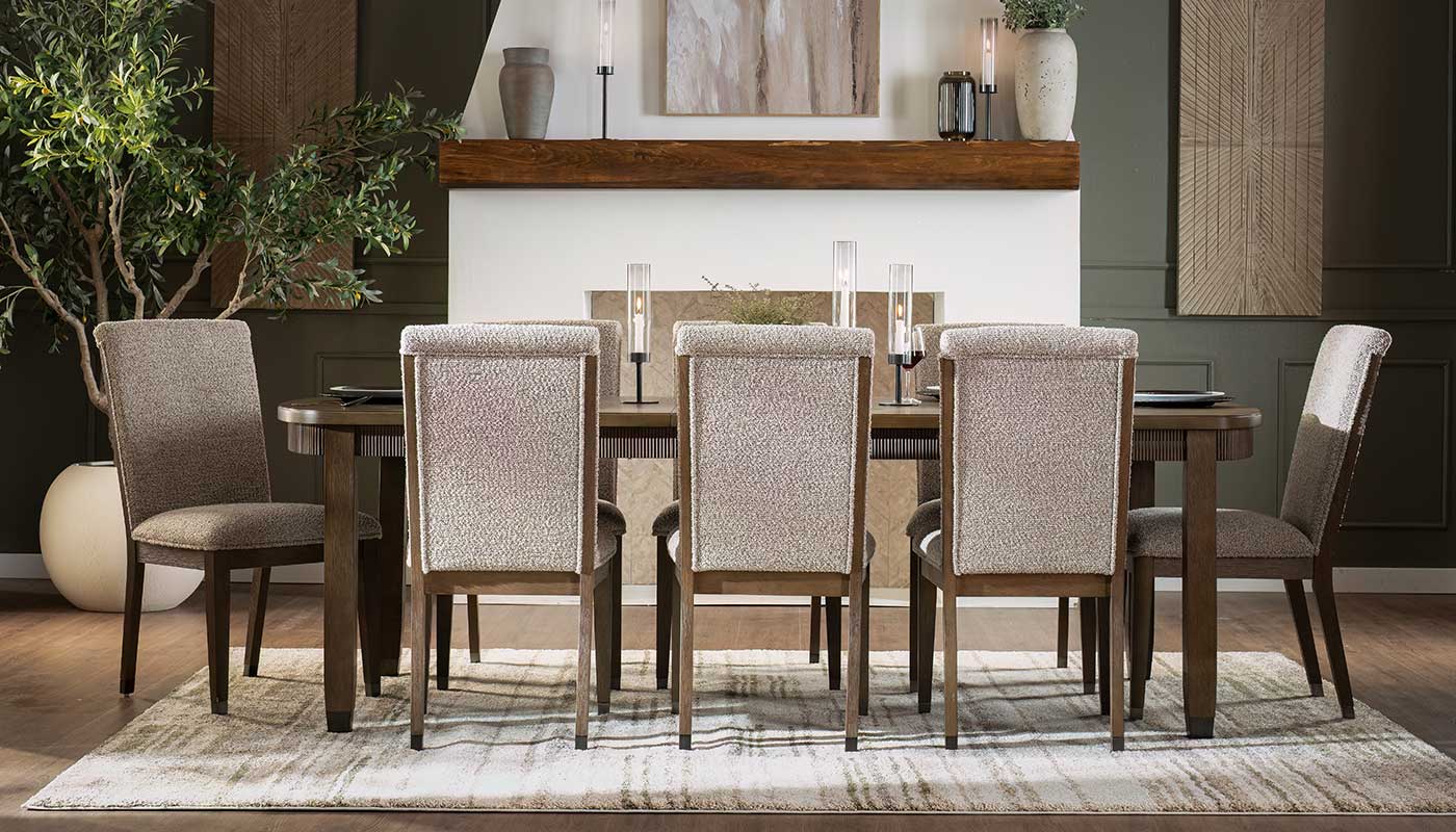 Trey Dining Height Table & Chairs with Performance Fabric