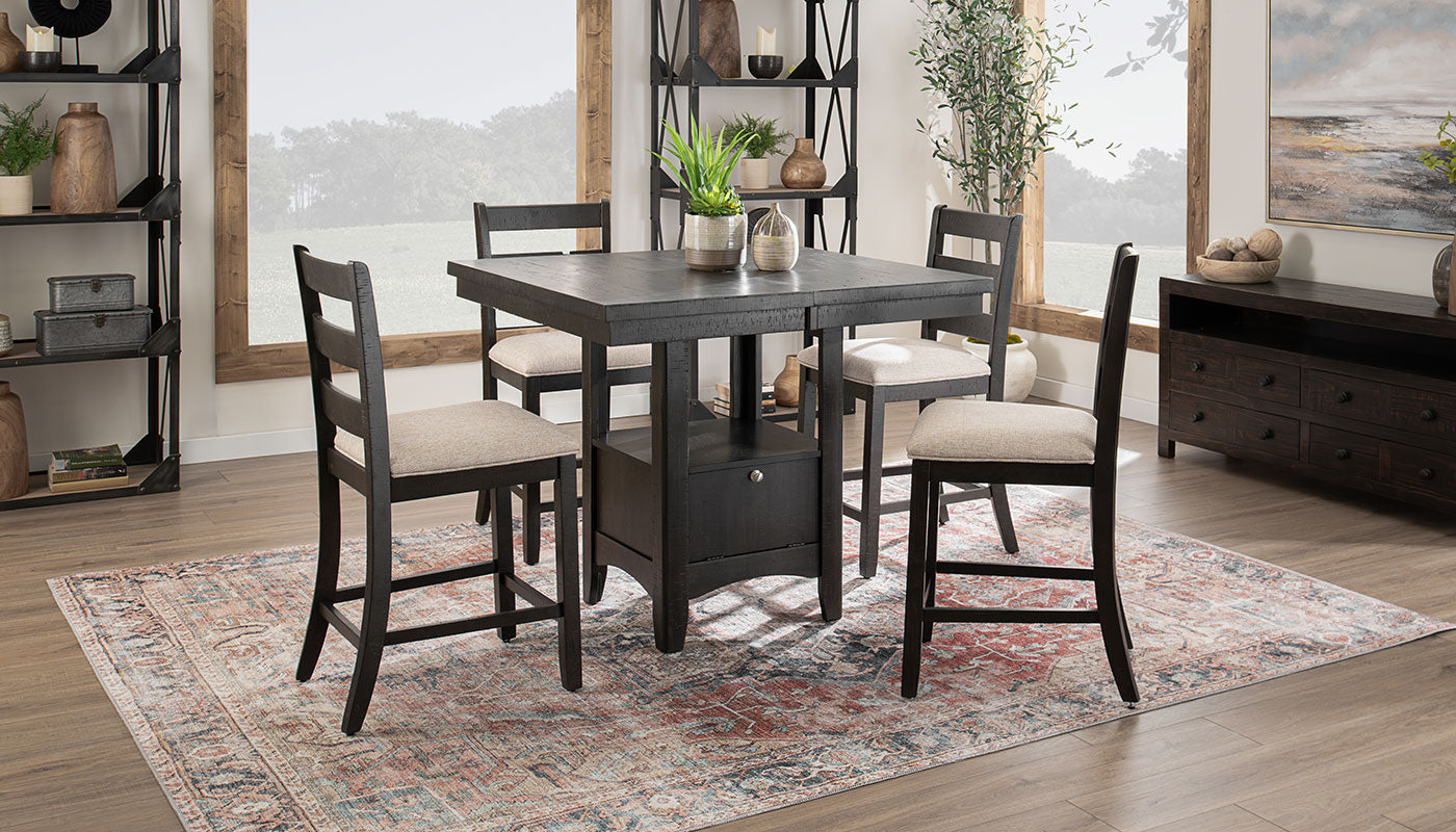 Tulip Counter Height Table Chairs – Home Zone Furniture