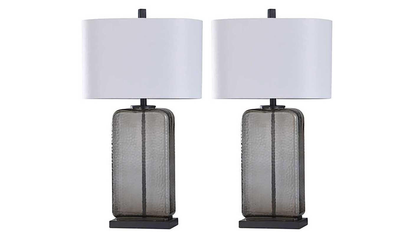 Charles Smoke Table Lamp - Set of 2