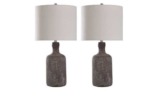 Olney Grey Table Lamp - Set of 2