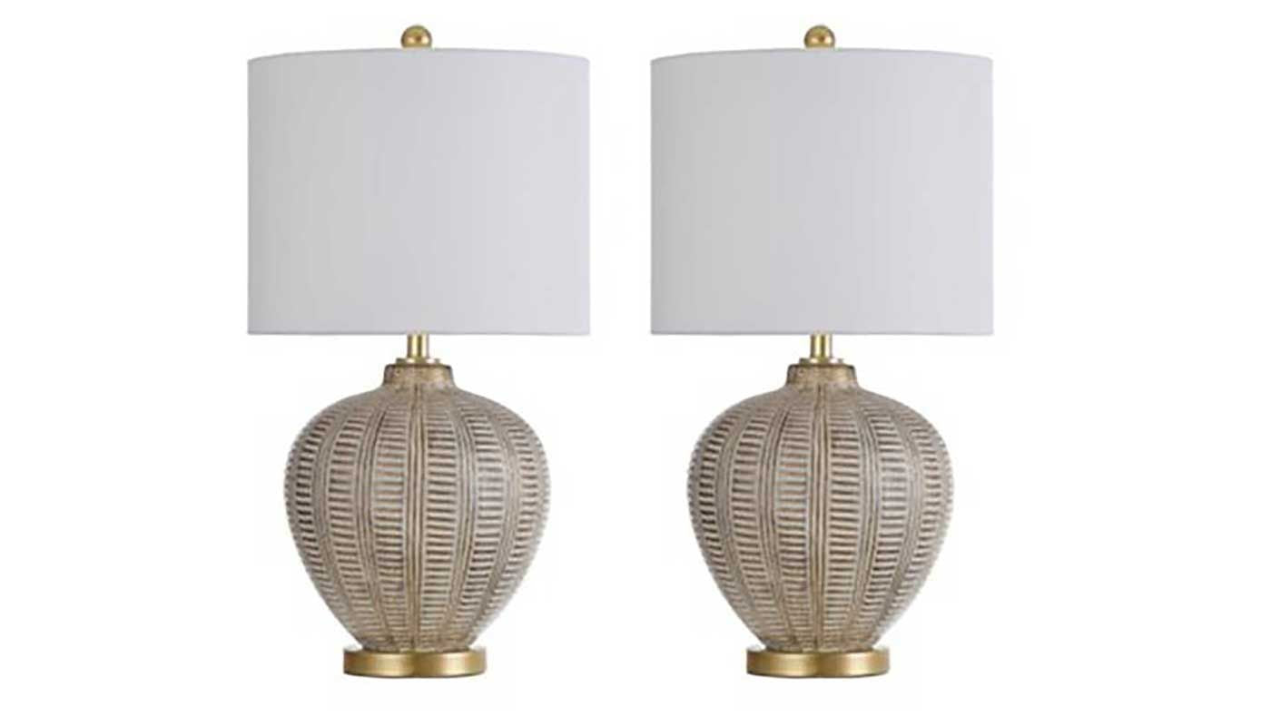 Baffo Gold Table Lamp - Set of 2