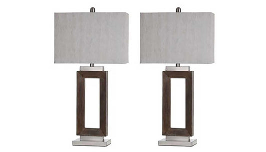 Eamon Rectangular Table Lamp - Set of 2