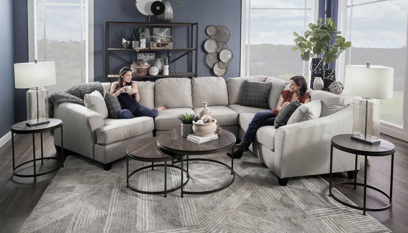 Denton Sectional with Chaise Home Zone Furniture