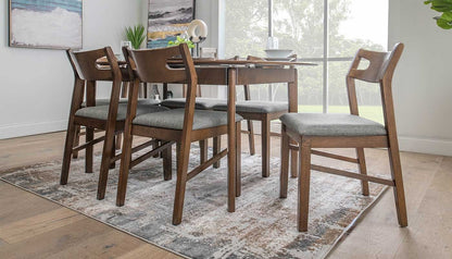 Slip Leaf Dining Height Table Chairs