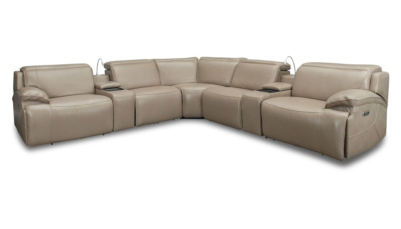 Ibiza Ii Leather Power Sectional