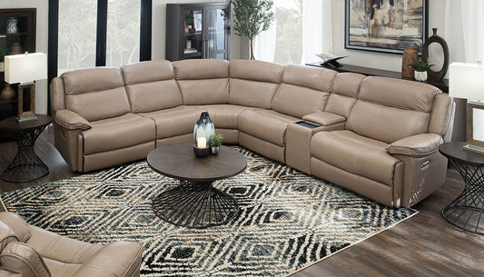 Easthill Leather Sectional