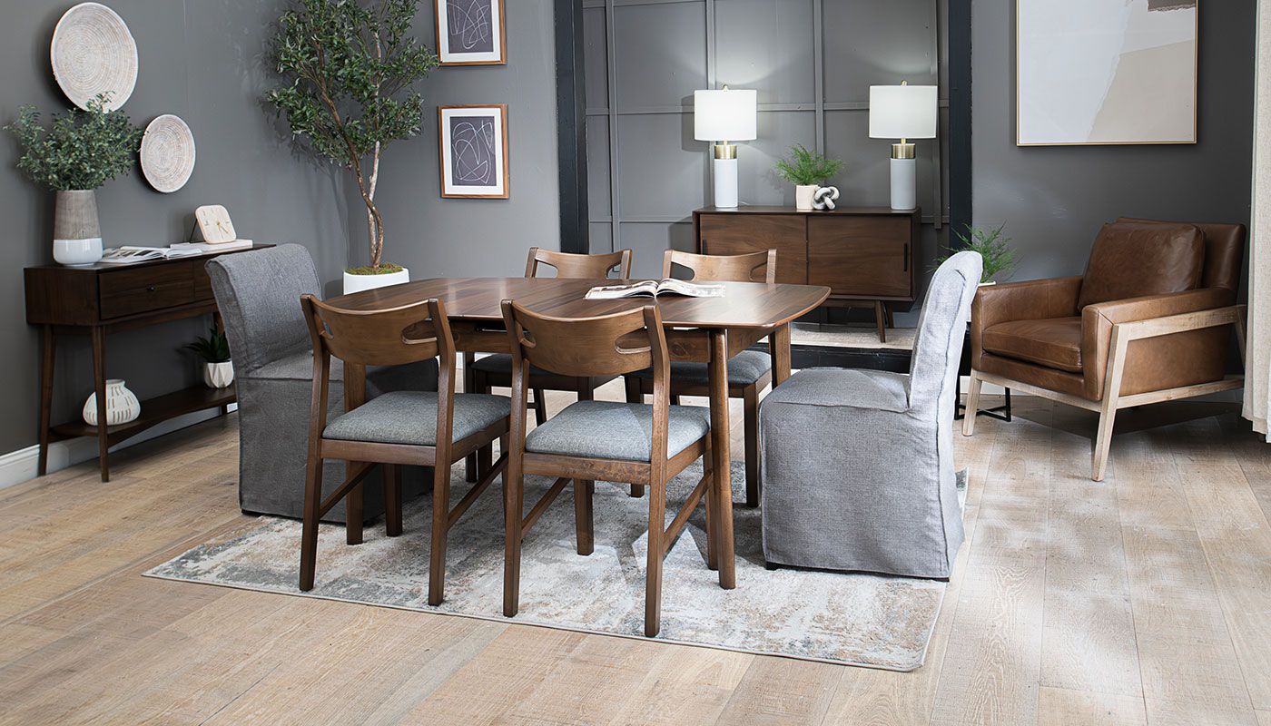 Slip Leaf Dining Height Table Chairs