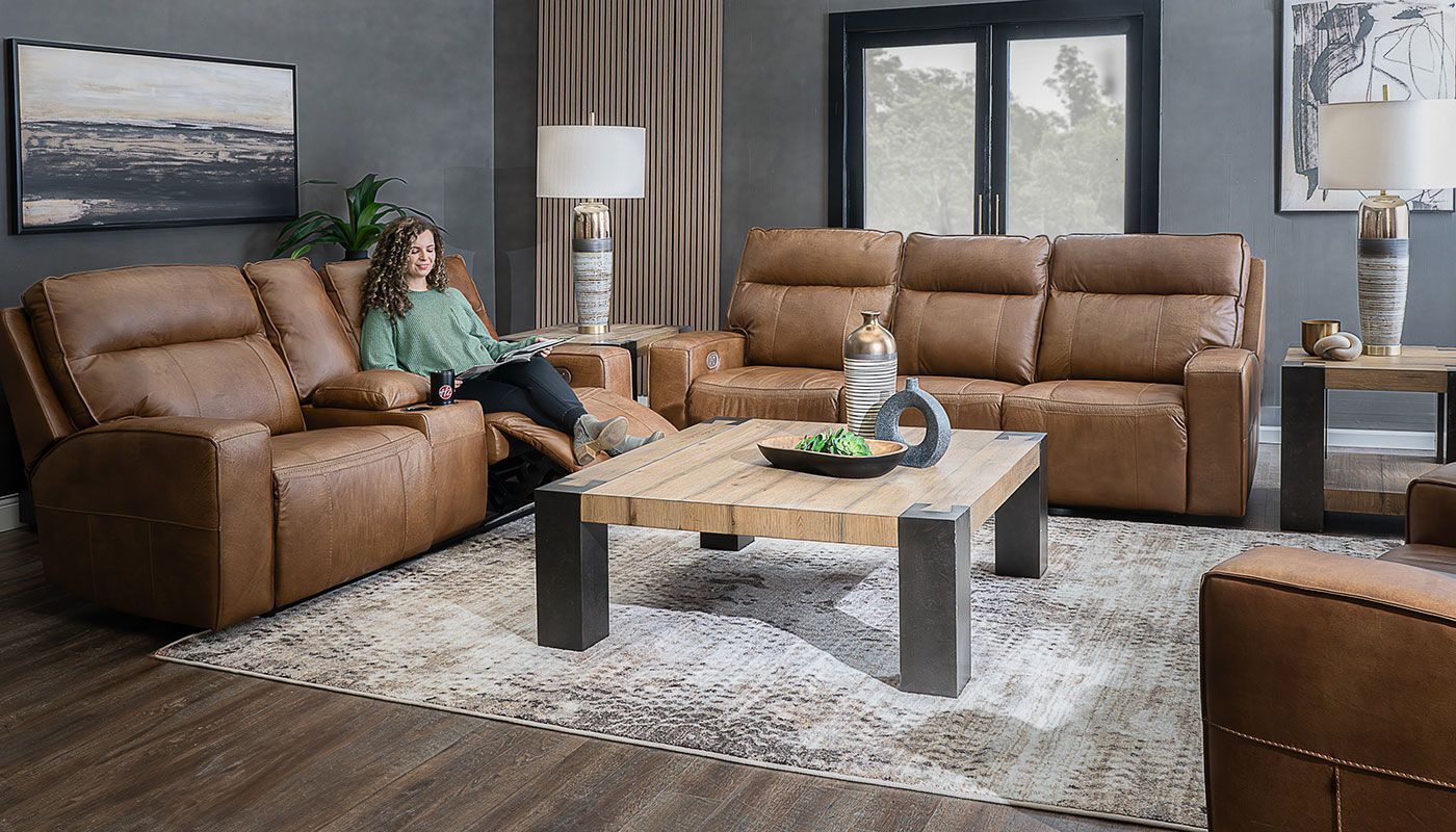 Living Room City Furniture Loveseat Recliner Brown Value City