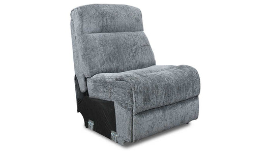 Easthill Grey Fabric Armless Chair