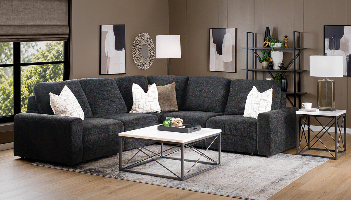 Alchemy II Black Sliding Sectional