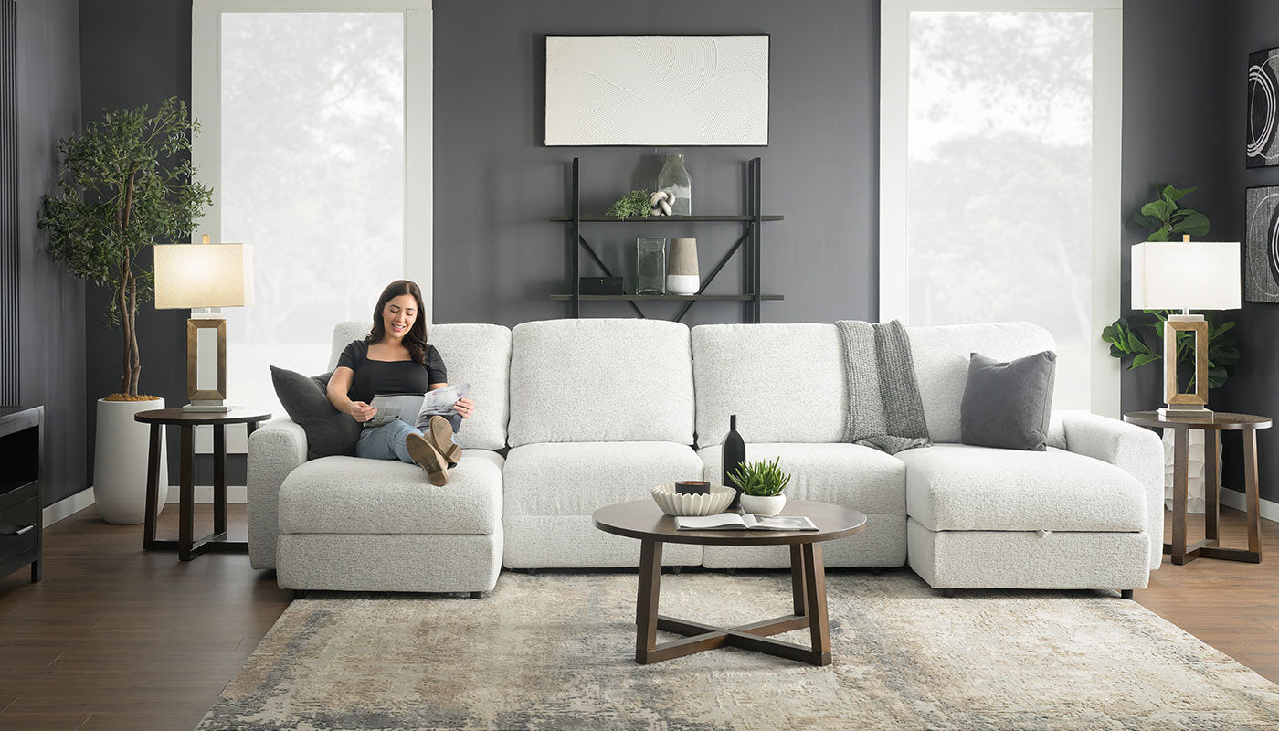 Alchemy II Sliding Dual Chaise Sectional