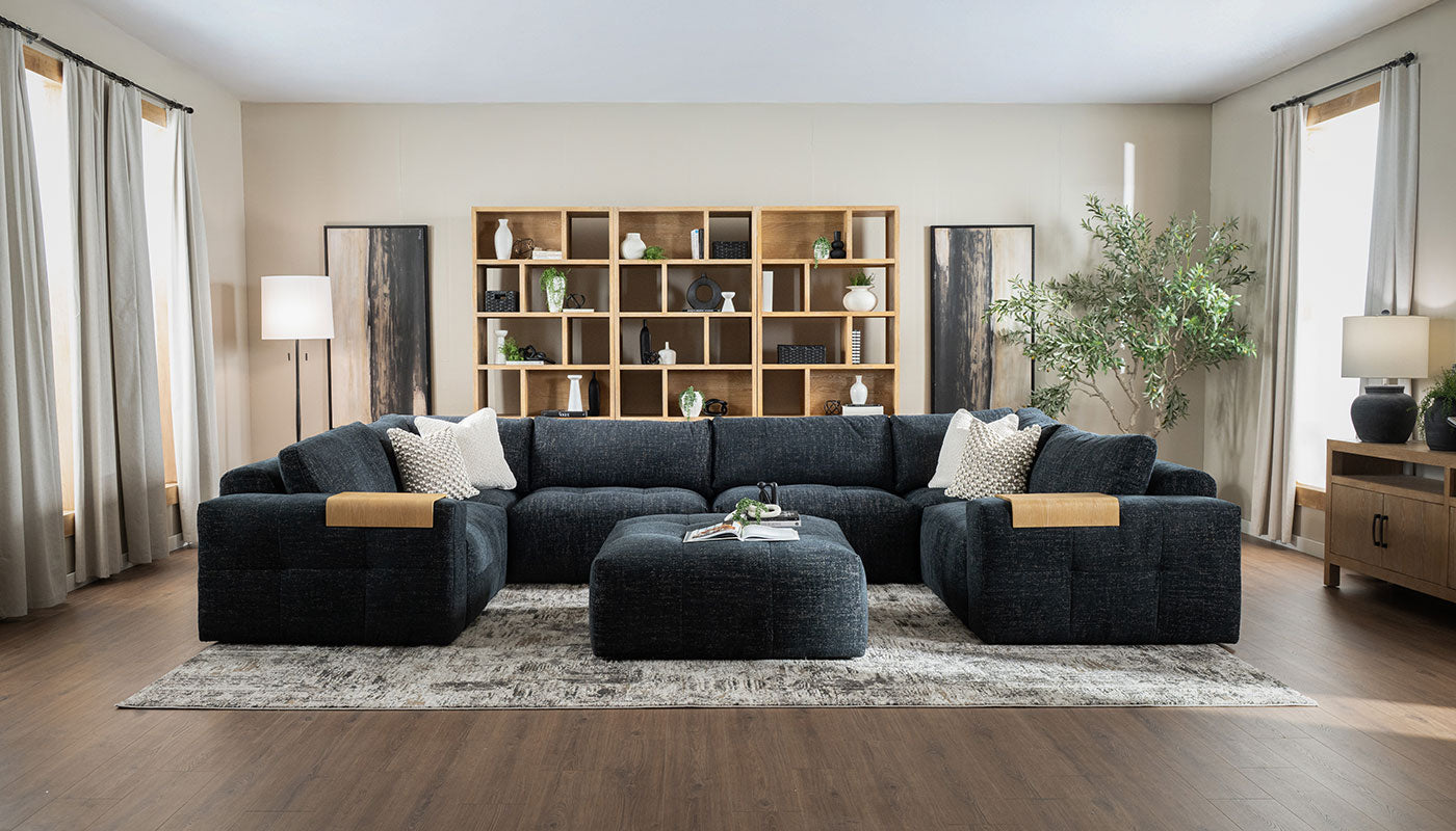 Amallo Fabric U Shape Sectional