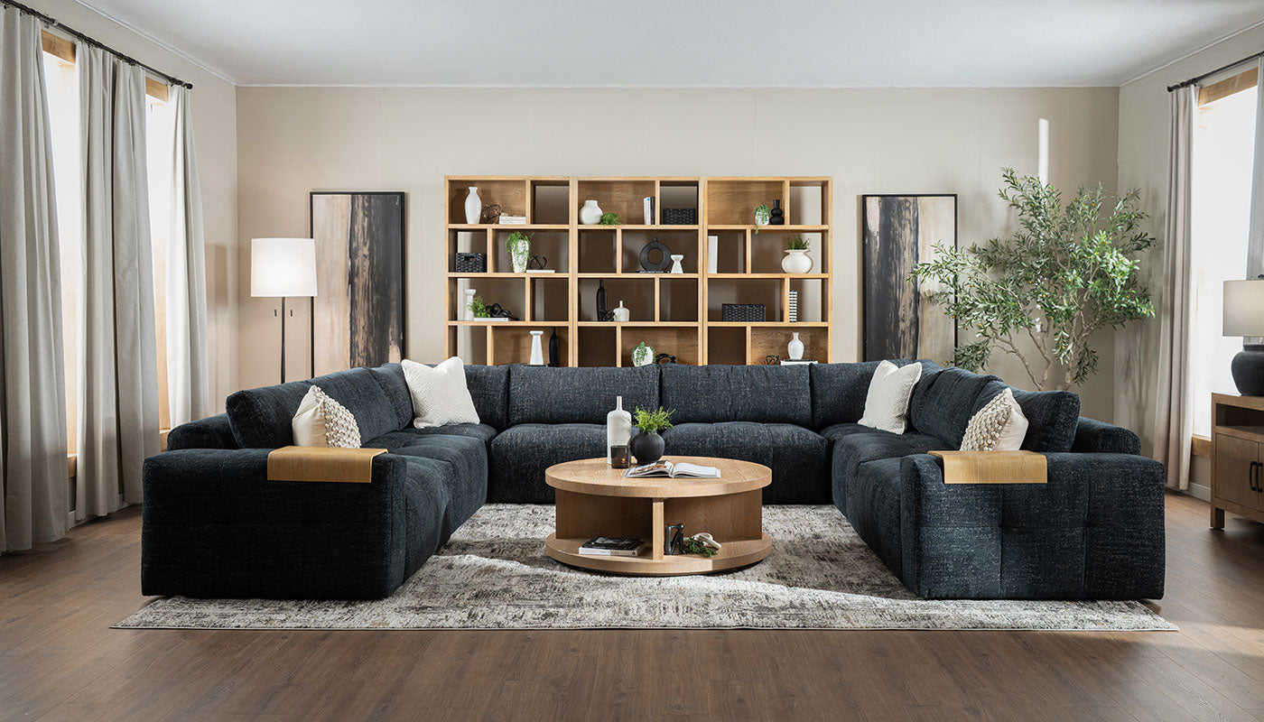 Amallo Fabric U Shape Sectional