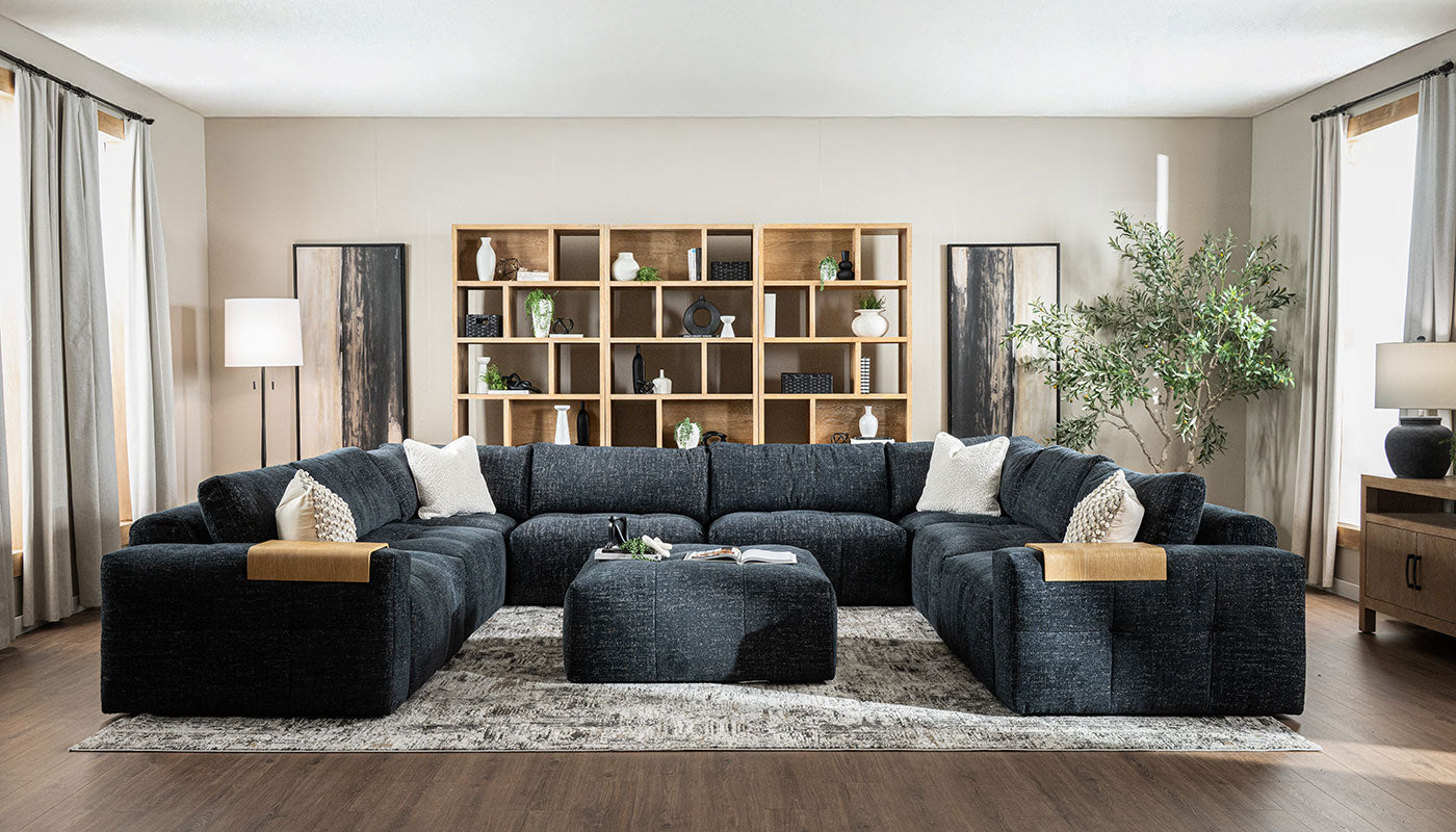 Amallo Fabric U Shape Sectional