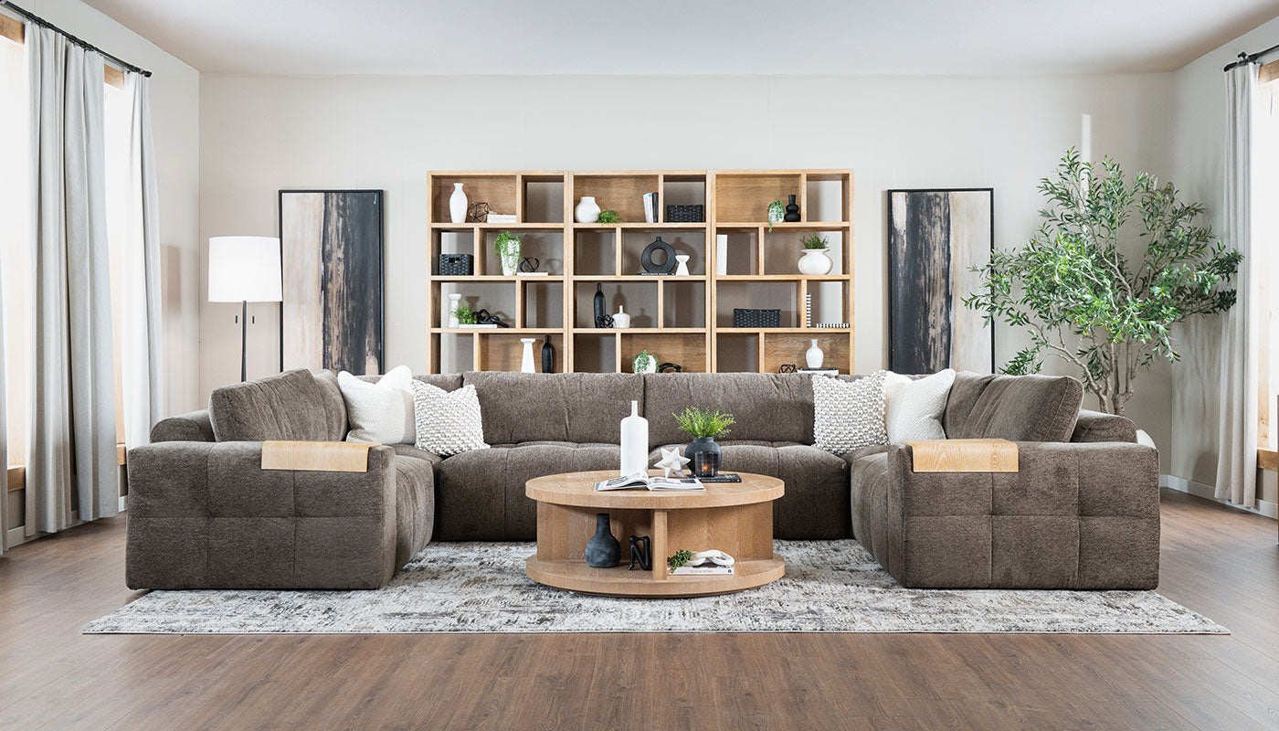 Amallo Fabric U Shape Sectional