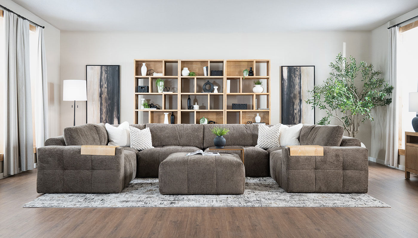 Amallo Fabric U Shape Sectional