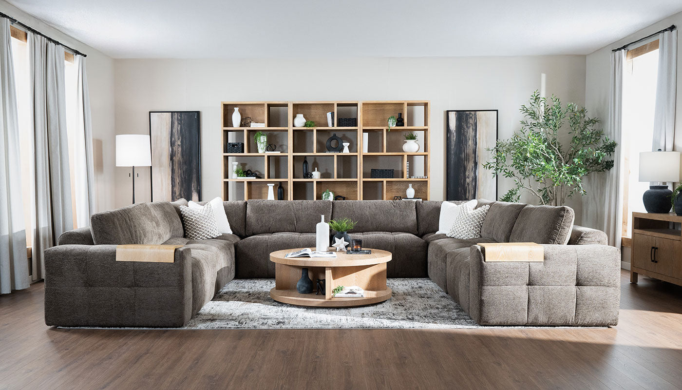 Amallo Fabric U Shape Sectional