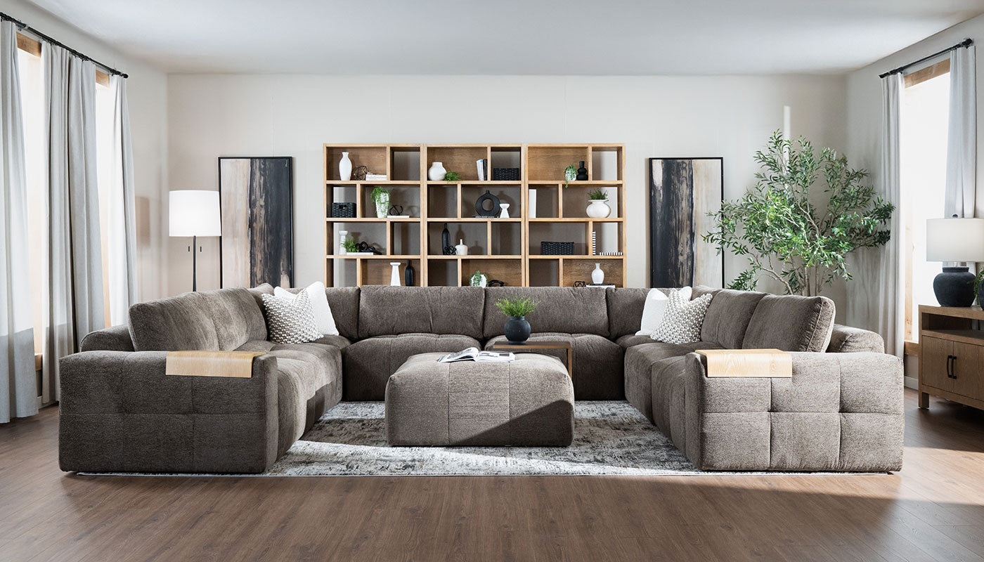 Amallo Fabric U Shape Sectional